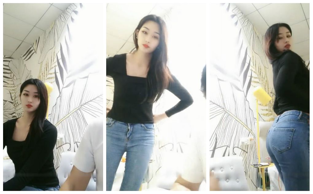 14477 178CM女神级翘臀长腿大美女见客人在直播扭动翘臀配合,见男的把直播关了才脱光衣服啪啪,没想到还是被他直播了,国语! - 截图1